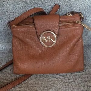 Michael Kors Brown Satchel w/ Adjustable Strap